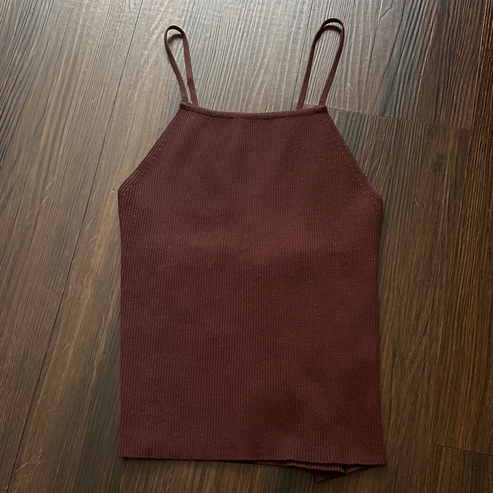 Zara Ribbed Knit Tank Top